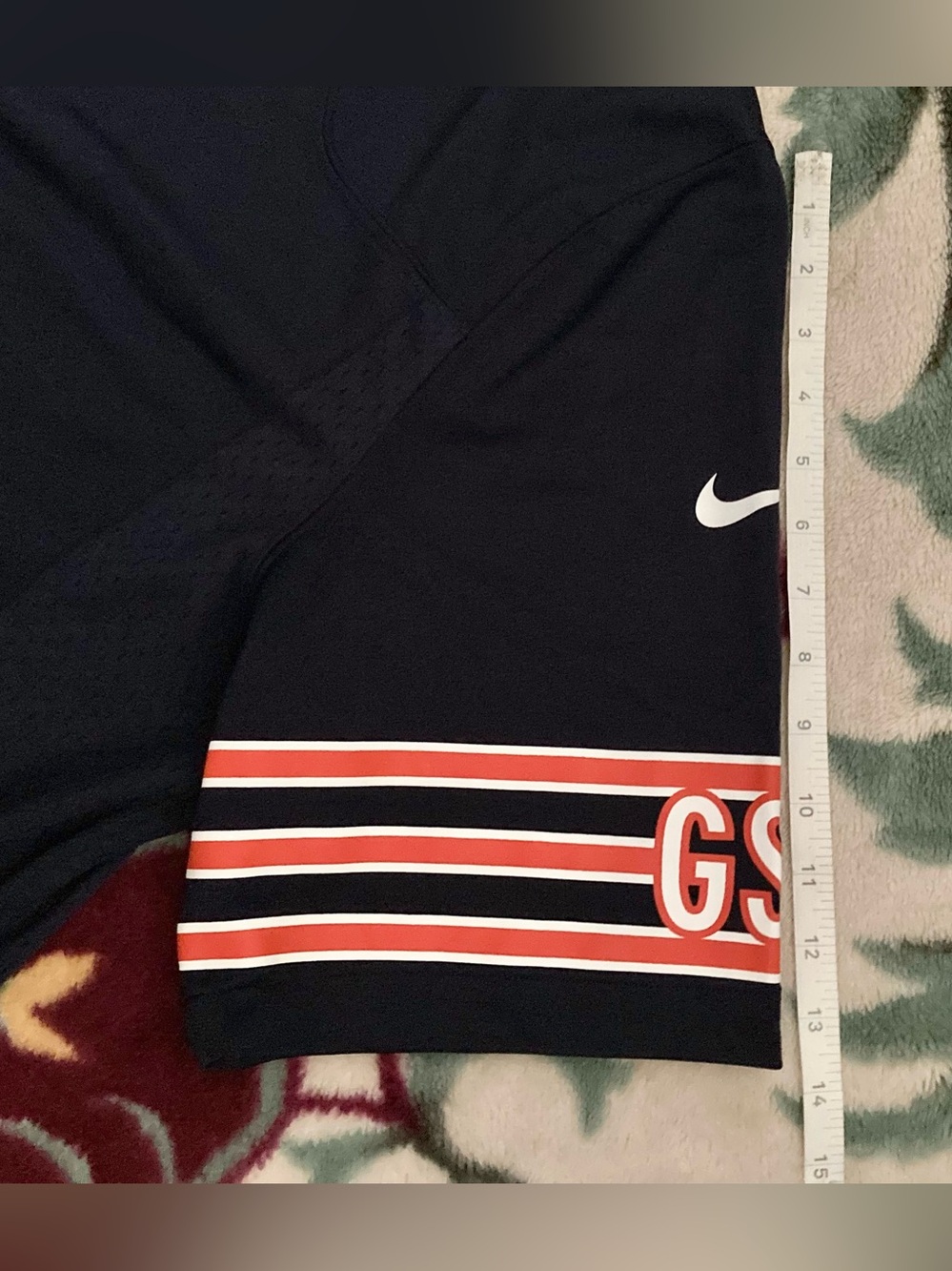 1 day sale💕 Nike Men’s XL Navy Black Football Jersey #6 White Orange Trim shirt - Picture 9 of 9